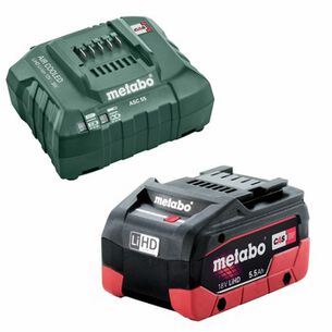 FREE GIFT WITH PURCHASE | Metabo 18V 5.5 Ah LiHD Battery Pack and ASC 55 Charger Kit