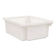 DESK ACCESSORIES AND OFFICE ORGANIZERS | HON HFMBIN6 Flagship 12.75 in. x 16 in. x 6 in. 1 Section Storage Bins - Translucent White