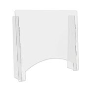 OFFICE AND OFFICE SUPPLIES | Deflecto 27 in. x 6 in. x 23.75 in. Acrylic Counter Top Barrier with Pass Thru - Clear (2/Carton)