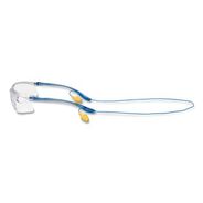 EYE PROTECTION | 3M Virtua Plastic Frame Polycarbonate Lens Sport CCS Protective Eyewear - Blue Frame/Clear Lens