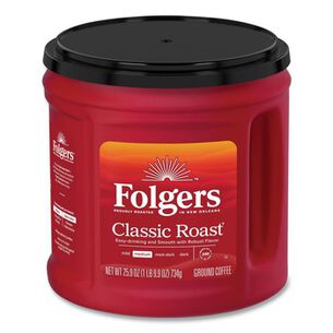 COFFEE | Folgers 25.9 oz. Canister Classic Roast Ground Coffee