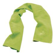 COOLING GEAR | Ergodyne Chill-Its 6602 29.5 in. x 13 in. One Size Fits Most Evaporative PVA Cooling Towel - Hi-Vis Lime