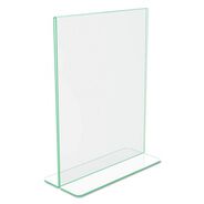 PRODUCTS | Deflecto 8.5 in. x 11 in. Insert Superior Image Premium Green Edge Sign Holders - Clear/Green