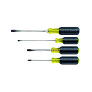 SCREWDRIVERS | Klein Tools 4-Piece Slotted and Phillips Screwdriver Set with Cushion-Grip Handles and Tip-Ident