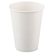 TABLETOP AND SERVEWARE | SOLO 12 oz. Single-Sided Poly Paper Hot Cups - White (1000/Carton)