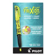HIGHLIGHTERS | Pilot Frixion Light Erasable Highlighter, Yellow Ink, Chisel Tip, Yellow/black Barrel, Dozen