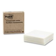 PRODUCTS | Post-it 3 in. x 3 in. Unruled Note Pads - Transparent (10/Pack)