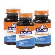 PRODUCTS | Elmer's E904-BNDL 4 oz. Rubber Cement with Brush Applicator - Dries Clear (3 Each)