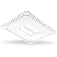 FOOD SERVICE | Carlisle 12.88 in. x 20.75 in. x 0.88 in. StorPlus Polycarbonate Plastic Handled Universal Lid - Clear