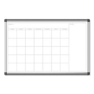 OFFICE PRESENTATION SUPPLIES | U Brands PINIT 35 x 23 Magnetic Dry Erase Undated One Month Calendar - White