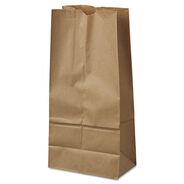 FOOD SERVICE | Ross & Wallace Paper Products 100316500PK/BL 7.75 in. x 4.75 in. x 16 in. #16 Size Grocery Paper Bags - Kraft (500/Bundle)