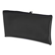 RETAIL STORE SUPPLIES | CONTROLTEK 6 in. x 11 in. x 1 in. Vinyl Fabric Deposit Bag - Black