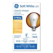 LIGHT BULBS | GE 6 Watts/12 Watts/17 Watts 3-Way A19 Classic LED SW Non-Dim Light Bulb - Soft White (1/Pack)