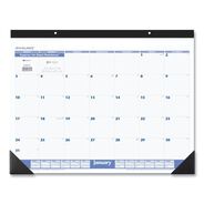 OFFICE AND OFFICE SUPPLIES | AT-A-GLANCE SW20000 12-Month (Jan to Dec): 2026 22 in. x 17 in. Desk Pad - White Sheets, Black Binding/Black Corners