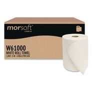 PRODUCTS | Morcon Paper Morsoft 8 in. x 1000 ft. 1-Ply Universal Roll Towels - White (6/Carton)