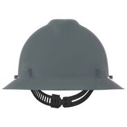 PRODUCTS | MSA V-Gard Slotted Full-Brim Hat with Staz-On Suspension - Gray