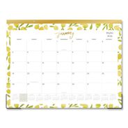 PRODUCTS | Blue Sky 22 in. x 17 in. 12-Month (Jan to Dec): 2026 Mimosa Monthly Desk Pad Calendar - Lemon Artwork, White/Yellow/Green Sheets
