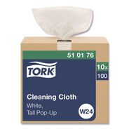 CLEANING TOOLS | Tork 510176 8.46 in. x 16.13 in. Cleaning Cloth - White (1000/Carton)