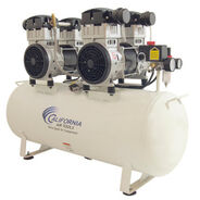 STATIONARY AIR COMPRESSORS | California Air Tools 20040CAD 4 HP 20 Gallon Ultra Quiet and Oil-Free Steel Tank Hot Dog Air Compressor
