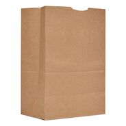 PRODUCTS | Ross & Wallace Paper Products 110410 12 in. x 7 in. x 17 in. 52 lbs. Capacity 1/6 BBL Grocery Paper Bags - Kraft (500/Bundle)