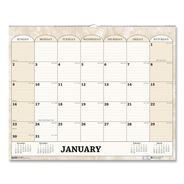CALENDARS AND PLANNERS | House of Doolittle 319 14.88 in. x 12 in. 12-Month (Jan to Dec): 2026 Recycled Monthly Horizontal Wall Calendar - Marble Stone Artwork, White/Sand Sheets