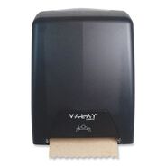 PAPER TOWEL HOLDERS | Morcon Paper VT1008 Valay 11.75 in. x 8.5 in. x 14 in. Proprietary Roll Towel Dispenser - Black