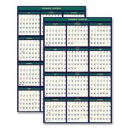 BULLETIN BOARDS | House of Doolittle 12-Month (July-June): 2025-2026 and 12-Month (Jan to Dec): 2026 24 in. x 37 in. Four Seasons Business/Academic Recycled Wall Calendar