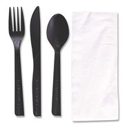 CUTLERY | Eco-Products EP-S115 6 in. 100 percent Recycled Content Cutlery Kit - (250/Carton)