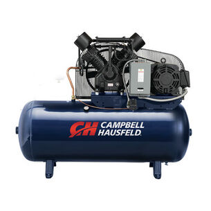 STATIONARY AIR COMPRESSORS | Campbell Hausfeld TX2116 15 HP 2 Stage 120 Gallon Oil-Lube Horizontal Air Compressor