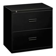 OFFICE FILING CABINETS AND SHELVES | HON 400 Series 36 in. x 18 in. x 28 in. 2 Legal/Letter Size Lateral File Drawers - Black