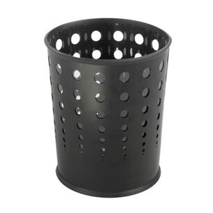 PRODUCTS | Safco 9740BL 6-Gallon Steel Bubble Wastebaskets - Black