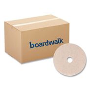 CLEANING AND SANITATION ACCESSORIES | Boardwalk 21 in. Diameter Natural Hog Hair Burnishing Floor Pads - Tan (5/Carton)