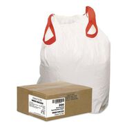 PRODUCTS | Draw 'n Tie 13 Gallon 0.9 Mil 24.5 in. x 27.38 in. Heavy-Duty Trash Bags - White (200/Box)