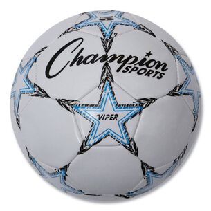 PRODUCTS | Champion Sports 8.5 in. - 9 in. No. 5 VIPER Soccer Ball - White