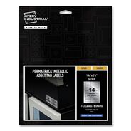 LABELS AND LABEL MAKERS | Avery PermaTrack 1.25 in. x 2.75 in. Laser Printers Asset Tag Labels - Metallic Silver (112/Pack)