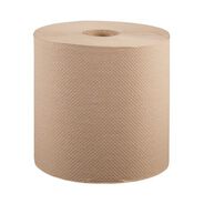 PAPER AND DISPENSERS | Windsoft WIN12806 8 in. x 800 ft. Hardwound Roll Towels - Natural (6 Rolls/Carton)