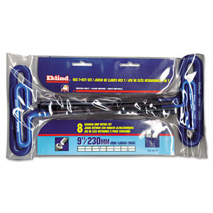  | Eklind 8-Piece 9-in T-Handle Hex Kit, 2mm - 10mm, Pouch