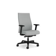 OFFICE CHAIRS | HON Ignition 2.0 17 in. to 21.5 in. Seat Height Vinyl Upholstered Mid-Back Task Chair - Flint Seat/Back/Black Base