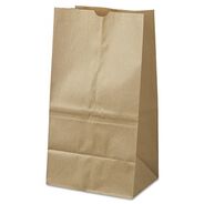 STORAGE AND ORGANIZATION | Ross & Wallace Paper Products 100326500PK/BL 8.25 in. x 5.25 in. x 16.13 in. #25 Squat Size Grocery Paper Bags - Kraft (500/Bundle)