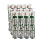 CUPS AND LIDS | Dart RTP20BARE Bare Eco-Forward 20 oz. Plastic RPET Cold Cups - Leaf Design (600/Carton)