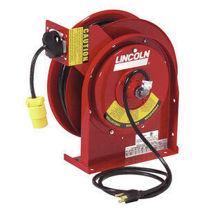  | Lincoln Industrial Heavy Duty Extension Cord Reel with 20 Amp Receptacle