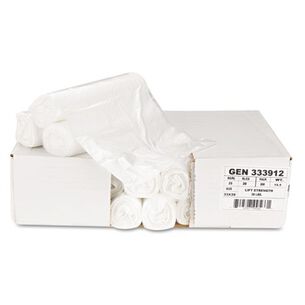 PRODUCTS | Boardwalk 33 Gallon 9 mic 33 in. x 39 in. High-Density Can Liners - Natural (25 Bags/Roll, 20 Rolls/Carton)