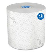 PAPER AND DISPENSERS | Scott 1,150 ft. 1-Ply Pro Hard Roll Paper Towels with Elevated Scott Design - Blue Core Only (6-Rolls/Carton)