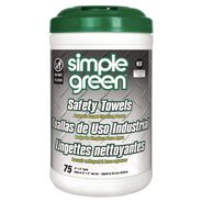 PRODUCTS | Simple Green 3810000613351 10 in. x 11 3/4 in. 1-Ply Safety Towels - Unscented (75/Canister, 6 Canisters/Carton)