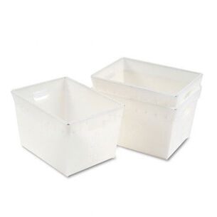  | Mayline 3-Piece/Carton 13.25 in. x 18.25 in. x 11.5 in. Mail Totes - Translucent White