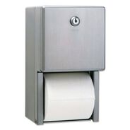 CLEANING AND SANITATION | Bobrick 6-1/16 in. x 5-15/16 in. x 11 in. Stainless Steel 2-Roll Tissue Dispenser - Stainless Steel
