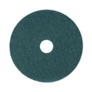 CLEANING AND SANITATION ACCESSORIES | Boardwalk 18 in. Diameter Heavy-Duty Scrubbing Floor Pads - Green (5/Carton)