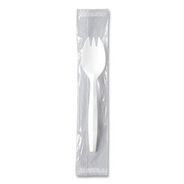 CUTLERY | SOLO MOW6-0007 Individually Wrapped Regal Mediumweight Plastic Cutlery Spork - White (1000/Carton)