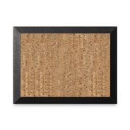 OFFICE PRESENTATION SUPPLIES | MasterVision 36 in. x 24 in. Natural Cork Bulletin Board - Tan Surface/Black Wood Frame