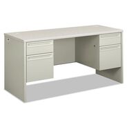 PRODUCTS | HON 60 in. x 24 in. x 29.5 in. 38000 Series Kneespace Credenza - Silver Mesh/Light Gray